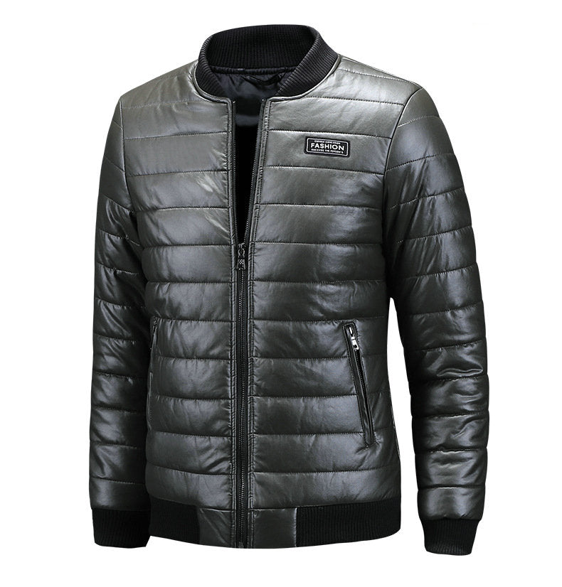 Warm Autumn Winter Leather Jacket Men Casual Mens Motorcycle Leather Jackets and Coats
