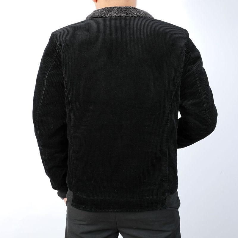 Winter Men's Bomber Jacket Man Corduroy Cotton Warm Padded Coats Casual Outwear Thermal Jackets Mens Clothing