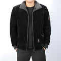 Winter Men's Bomber Jacket Man Corduroy Cotton Warm Padded Coats Casual Outwear Thermal Jackets Mens Clothing