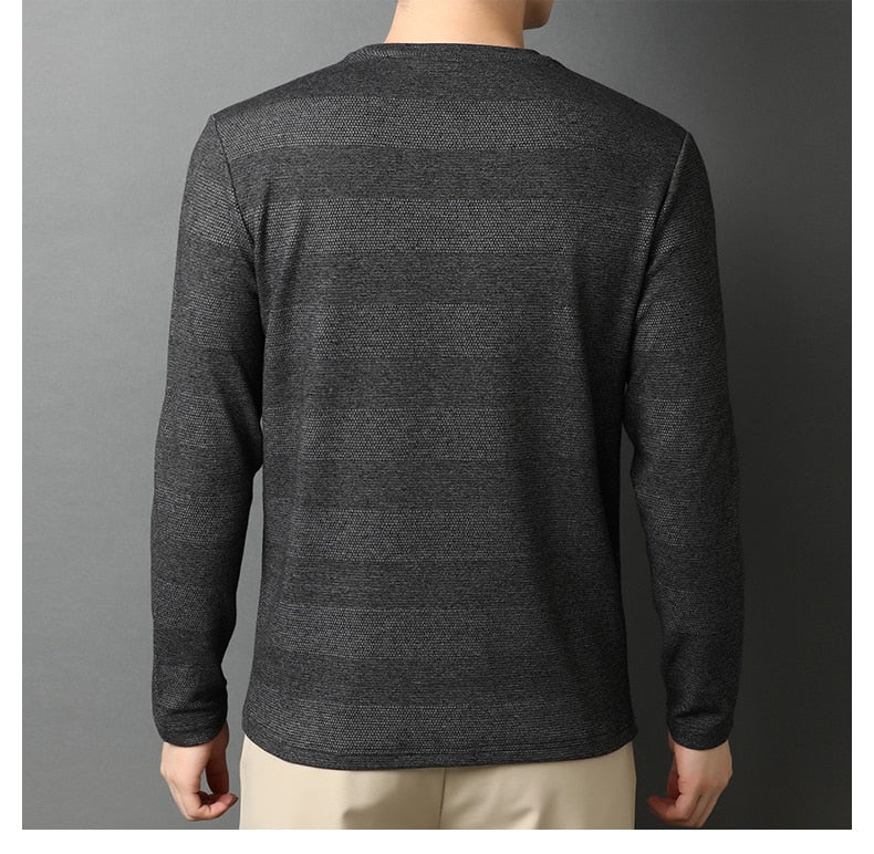 Men Slim Fit Long Sleeve t Shirt O Neck Long Sleeve Mens Tops Casual Mens Clothes