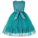 Baby Girl Princess Ball Gown Dress Flower Lace Children Bridemaid For Wedding Formal Party Prom Dresses Children Clothing 2-15 Y