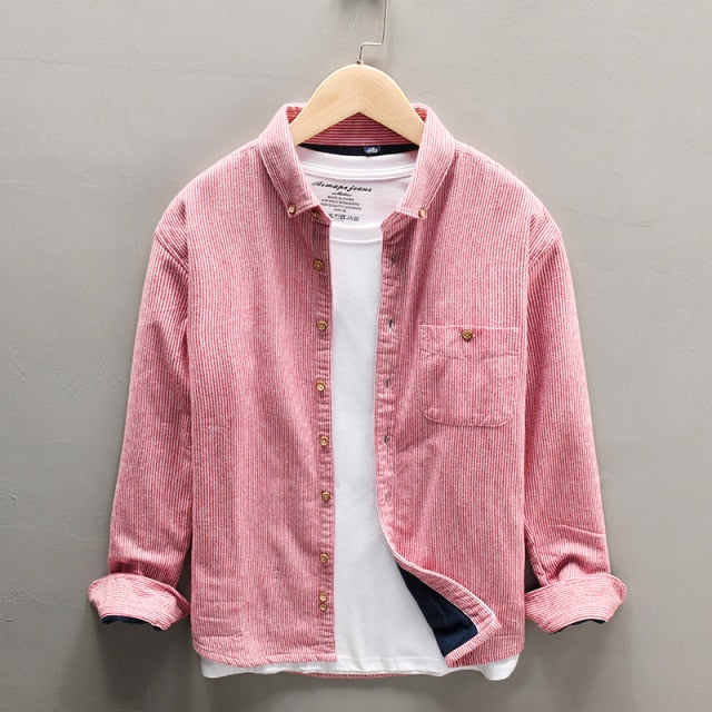 Nouveau hiver chemise épaisse pour hommes à manches longues flanelle garder au chaud rayé chemise de haute qualité mâle hauts vêtements