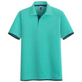 Summer Men Casual Polo Shirts Tops Trendy Men's Solid Color Polo Shirt Comfortable Slim Lapel Polo Shirt Male