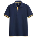 Summer Men Casual Polo Shirts Tops Trendy Men's Solid Color Polo Shirt Comfortable Slim Lapel Polo Shirt Male