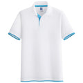 Summer Men Casual Polo Shirts Tops Trendy Men's Solid Color Polo Shirt Comfortable Slim Lapel Polo Shirt Male