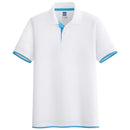 Summer Men Casual Polo Shirts Tops Trendy Men's Solid Color Polo Shirt Comfortable Slim Lapel Polo Shirt Male