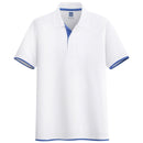 Summer Men Casual Polo Shirts Tops Trendy Men's Solid Color Polo Shirt Comfortable Slim Lapel Polo Shirt Male