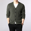 Pull Hommes Cardigan Épais Slim Fit Pulls Tricots Chaud Hiver Style Casual Vêtements Homme