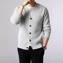 Pull Hommes Cardigan Épais Slim Fit Pulls Tricots Chaud Hiver Style Casual Vêtements Homme