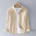 Chemises décontractées pour hommes, simple boutonnage, Slim, jaune uni, manches longues, vêtements