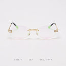 Rimless Round Sunglasses Men Women Oval Metal Frame Sunglasses Steampunk Retro Sun Glasses Women Luxury Eyewear Vintage