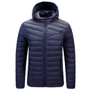 Hiver hommes veste mâle Ultra léger vers le bas chaud Parkas manteaux vêtements d'extérieur décontractés thermique à capuche vestes vêtements pour hommes