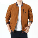 Hommes Bomber Zipper Veste Double-Côté Porter Coton Manteaux Casual Outwear Slim Fit Baseball Vestes Hommes Vêtements