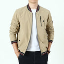 Hommes Bomber Zipper Veste Double-Côté Porter Coton Manteaux Casual Outwear Slim Fit Baseball Vestes Hommes Vêtements