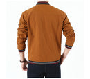 Hommes Bomber Zipper Veste Double-Côté Porter Coton Manteaux Casual Outwear Slim Fit Baseball Vestes Hommes Vêtements