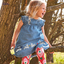 Frocks for Girls Summer Baby Girl Children Clothes Toddler Bunny Applique Casual Cotton Dress for Kids 2-7 Years