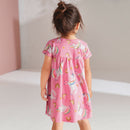 Summer Baby Girls Clothes Dress Toddler Cotton Animal Casual Pink Dresses for Kids 2-7 Years