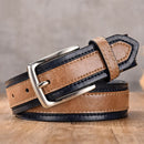Men Leather Belt For Jeans Luxury Strap Western Designer Male Waist Trouser Belts Classic Vintage Pin Buckle