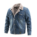 Winer Hommes Denim Veste À La Mode Polaire Chaud Denim Veste Mâle Bomber Coupe-Vent Cowboy Manteaux Vêtements