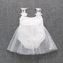 1pc nouveau-né bébé vêtements filles mariage quotidien photo tir body coton pulls été 3 6 9 12 M bébé combishort