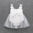 1pc nouveau-né bébé vêtements filles mariage quotidien photo tir body coton pulls été 3 6 9 12 M bébé combishort