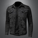 Plus Velours Épaissir Garder Au Chaud Bomber Pilote Noir Hiver Denim Veste Hommes Jeans Manteau Moto Casual Vêtements Pardessus Outwear
