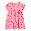 New Summer Baby Girls Clothes Dress Toddler Cotton Insect Causal Pink Dresses for Kids 2-7 Years
