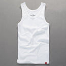 White Tank Top Gym Accessories Men Summer New Casual Solid Sleeveless Vest Male Pure Cotton Gym Shirt Jogger Waistcoat