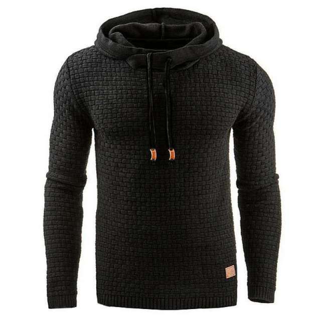 Vintage Hoodie for Men Long Sleeve Hooded Sweatshirts Male Casual Solid Color Regular Loose Hoodies