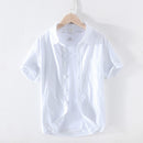 Summer New Striped Shirts Men Short Sleeve 100% Cotton Casual Shirt High Quality clothing