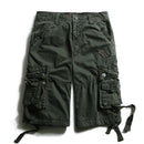 Été hommes pantalons courts genou longueur coton militaire hommes Cargo Shorts multi-poches en plein air armée travail hommes Shorts