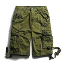 Été hommes pantalons courts genou longueur coton militaire hommes Cargo Shorts multi-poches en plein air armée travail hommes Shorts