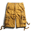 Été hommes pantalons courts genou longueur coton militaire hommes Cargo Shorts multi-poches en plein air armée travail hommes Shorts
