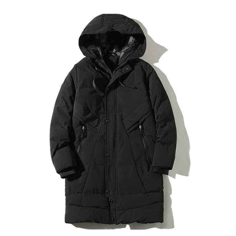 Winter Coat Hooded Overcoat Mens Homme Winter Clothing Jacket Thick Warm Windproof Men Clothes Parka