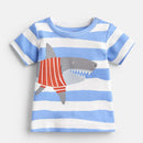 children summer new baby boy clothes animal shark cotton short sleeve t shirt girl tee tops