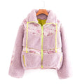 Winter Clothes Women Retro Small Broken Cotton Padded Coat New Splice Thick Warm Short Parkas Female Jacket