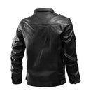 Veste en cuir pour hommes hiver vêtements pour hommes coupe-vent en cuir manteaux hommes Slim Fit Faux cuir moto vestes vêtements