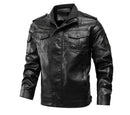 Veste en cuir pour hommes hiver vêtements pour hommes coupe-vent en cuir manteaux hommes Slim Fit Faux cuir moto vestes vêtements