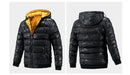 Hiver hommes vestes thermiques nouveaux hommes coton épais chaud sweats à capuche manteaux décontracté extérieur deux côtés porter vestes vêtements pour hommes