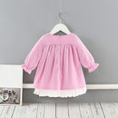 Baby Girls Dresses Princess Girls Clothes Children Clothing Preppy Style Kids Clothes Ball Gown with Bow 1-5Y