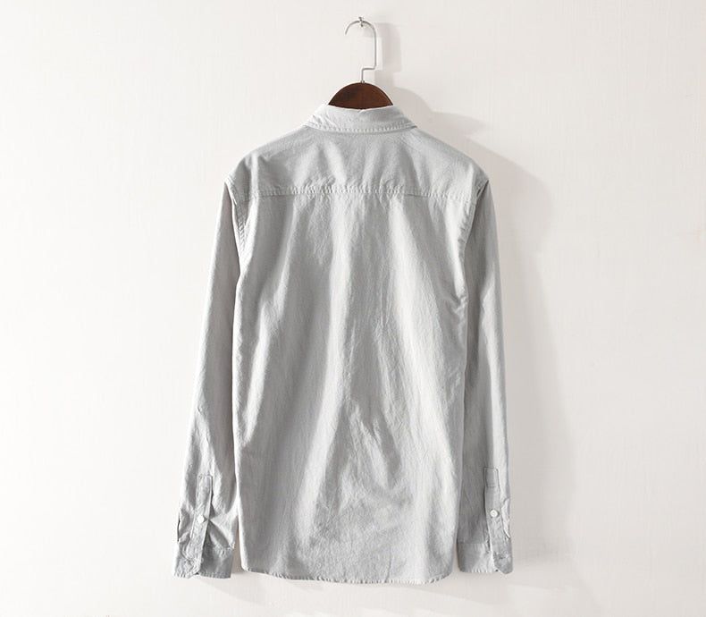 Chemises décontractées pour hommes, simple boutonnage, Slim, jaune uni, manches longues, vêtements