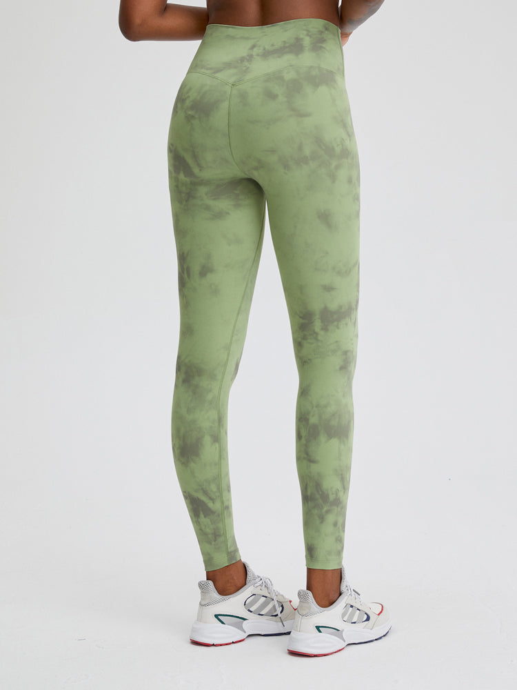 25 "rythme cravate colorant Yoga Leggings pas de couture avant femmes pantalons de Yoga beurre doux Leggings Sport femmes Fitness