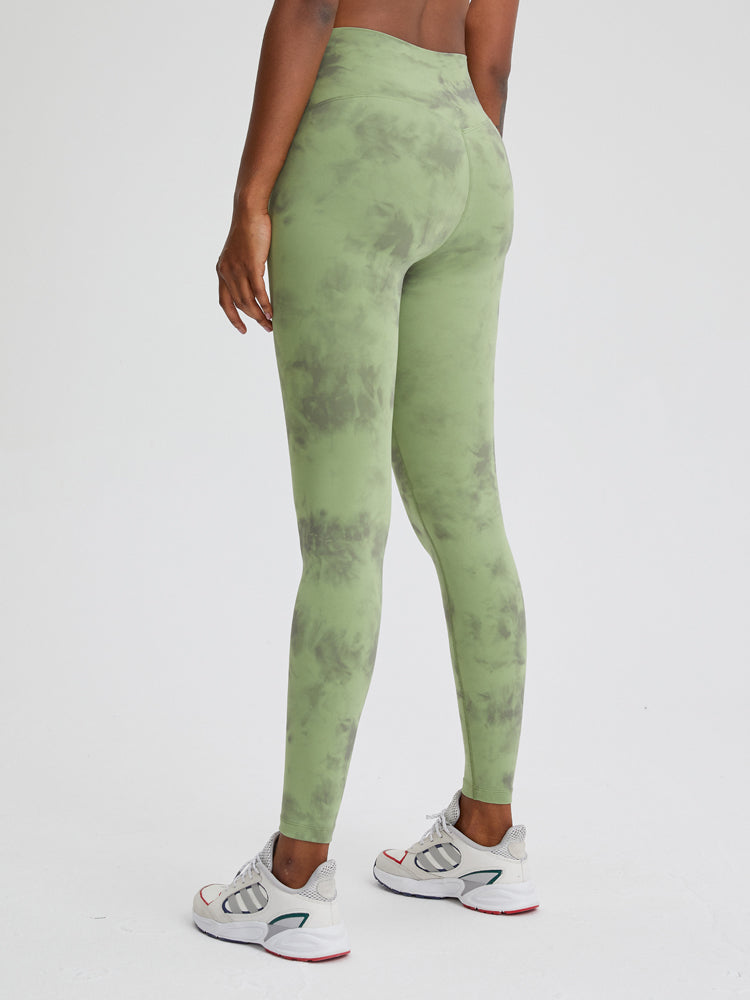 25 "rythme cravate colorant Yoga Leggings pas de couture avant femmes pantalons de Yoga beurre doux Leggings Sport femmes Fitness