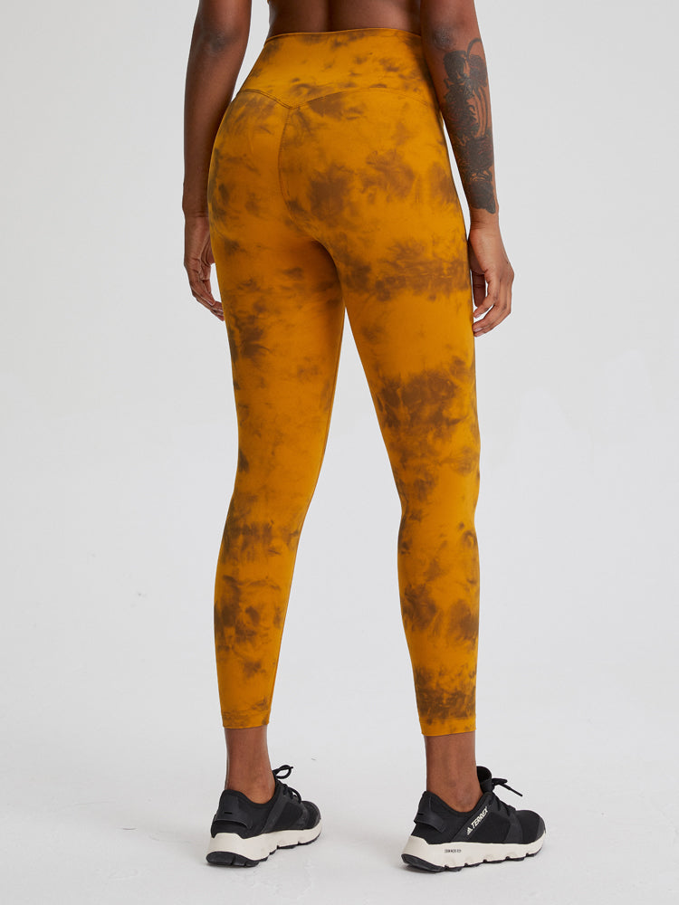 25 "rythme cravate colorant Yoga Leggings pas de couture avant femmes pantalons de Yoga beurre doux Leggings Sport femmes Fitness