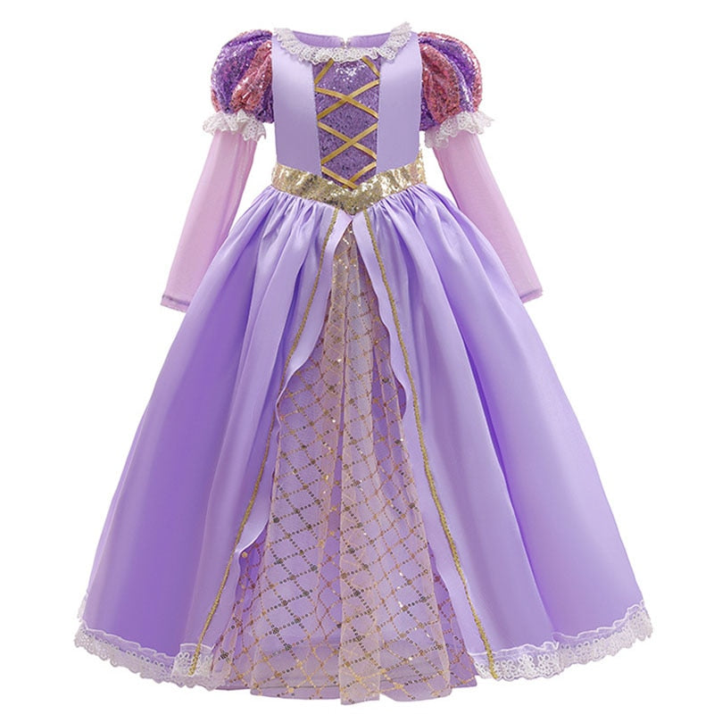Girls Evening Dress Clothing Europe And The United States Rapunzel Sno Girls Evening Dress Clothing Europe And The United States Rapunzel Sno