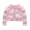 Veste pull tricoté pour petites filles, joli Cardigan court pour demoiselles d'honneur, chemise climatisée, nouvelle collection