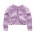 Veste pull tricoté pour petites filles, joli Cardigan court pour demoiselles d'honneur, chemise climatisée, nouvelle collection