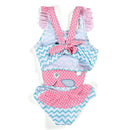 Baby Swimsuit Toddler Baby Gilrs Summer Swimwear Infant Kids Cute Whale Swimsuit Wetsuit Bath Suit For 1-7 Year