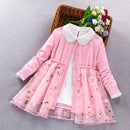 Girls Clothing Sets Autumn Winter Kids Long Sleeve pink blue red princess Suit for Girl Children Clothes size