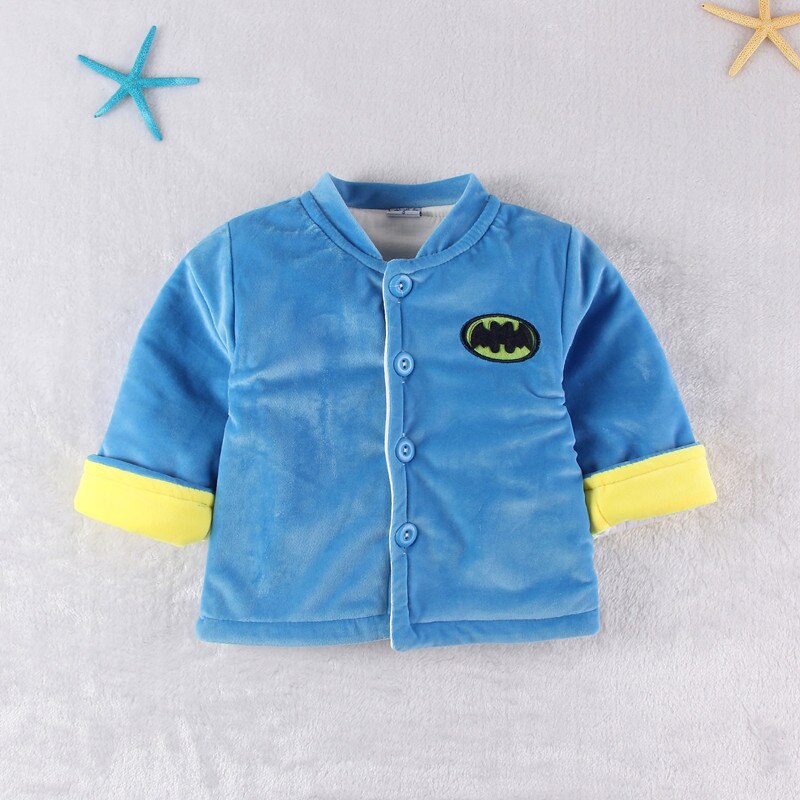 Flanelle dinosaure coton rembourré bébé garçon vêtements bébé ensemble 3 pièces manteau + gilet + pantalon vêtements pour bébés pour 0-2 ans